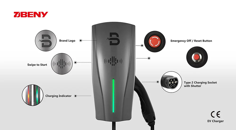 NRG Home EV Charger with Cable 21 KW